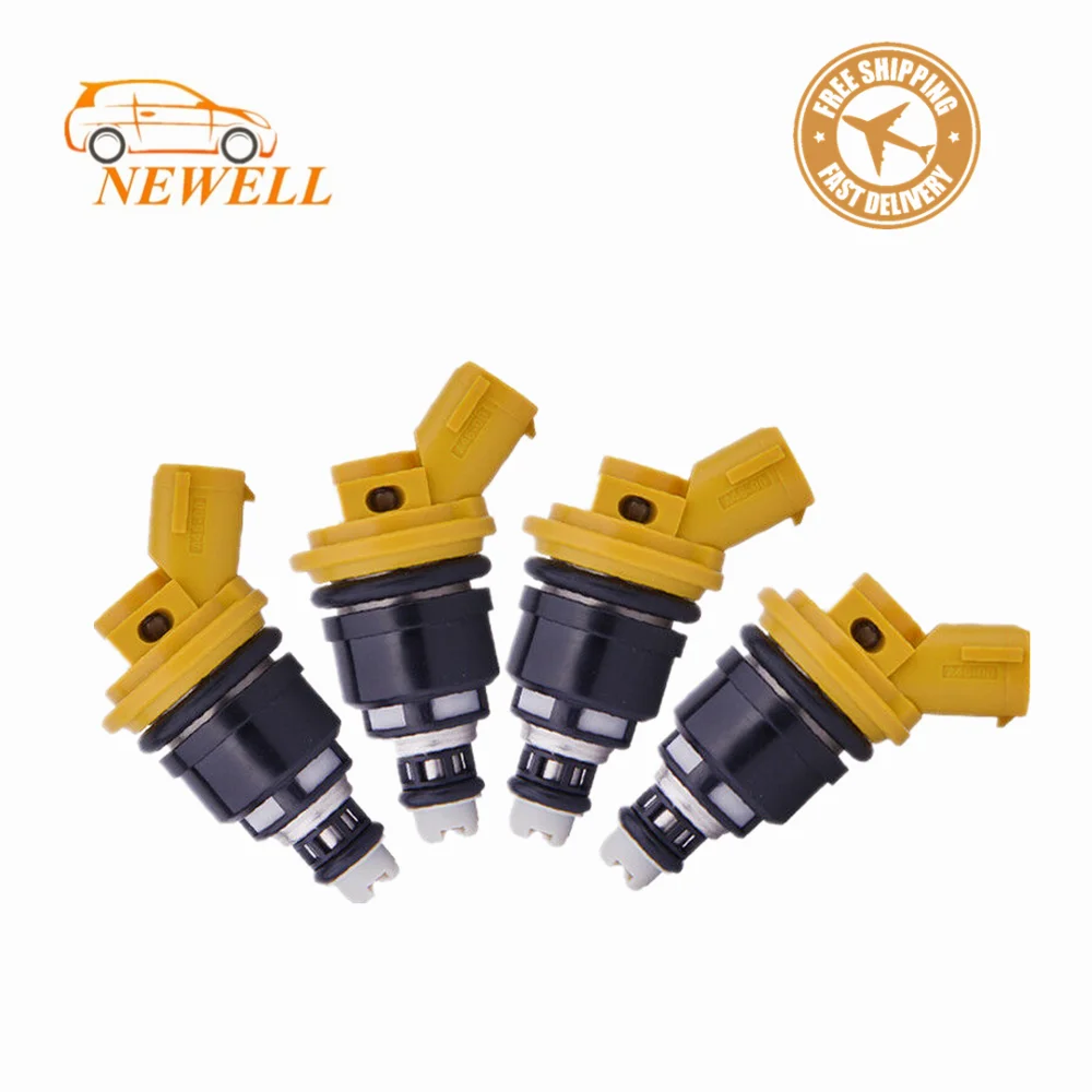 

4PCS 16600-AA170 Yellow Side Feed Fuel Injector 16600AA170 For Subaru Sti WRX GC8 550cc Fuel injectors Replacement Auto Parts