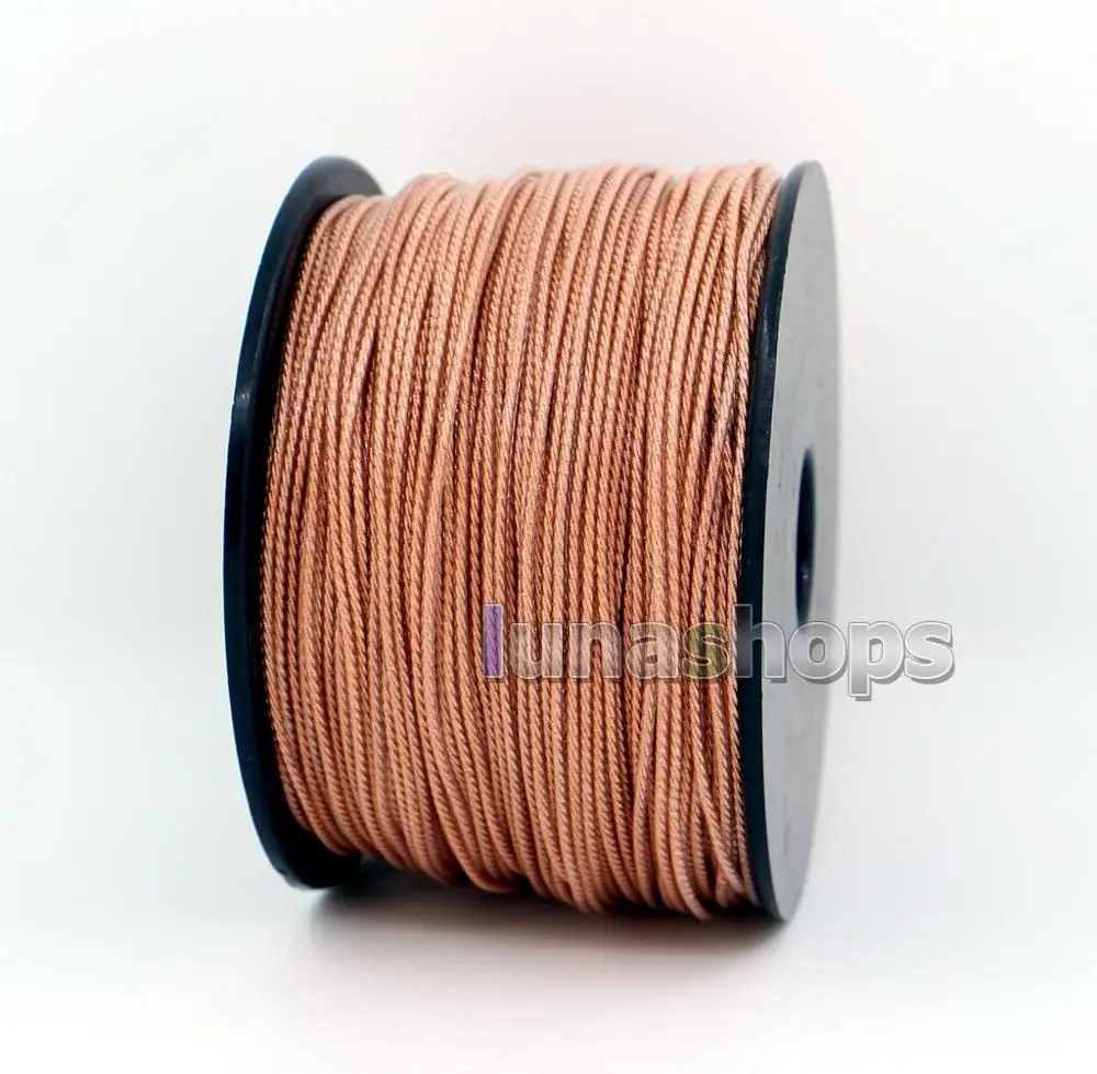 

LN006421 100m T Series 10m 54*0.06mm 7N OCC Diameter:1.3mm headphone Bulk Wire For DIY Custom Earphone Cable