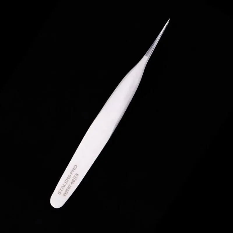 Excellent Closure Eyelash Extension Tweezer High Precision Stainless Steel Eyebrow Tweezers Beauty Makeup Tool