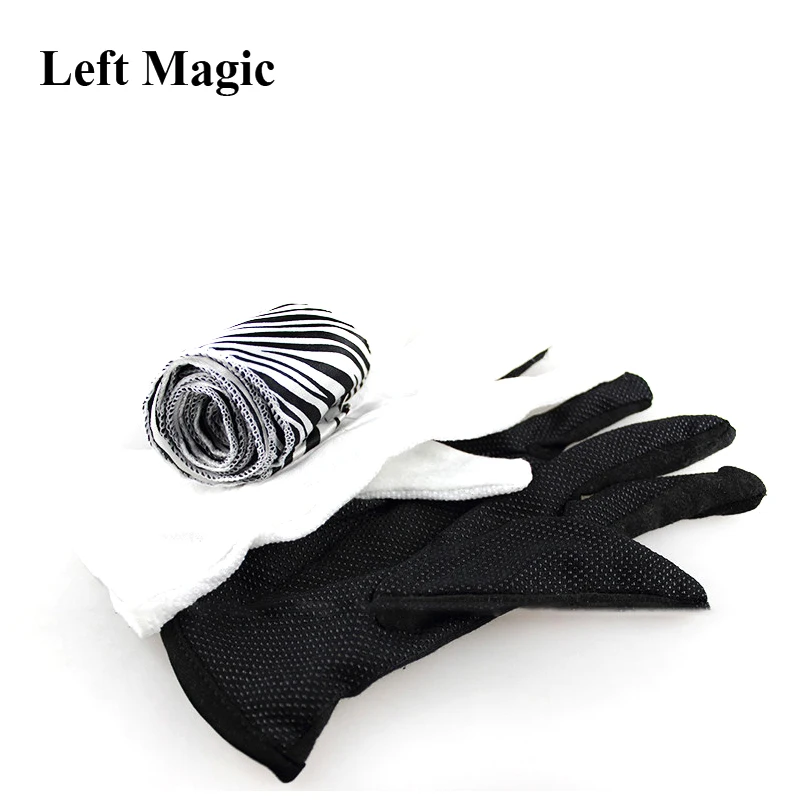 glove to zebra silk close up magic trick professional magician street stage party magia props easy to do E3077