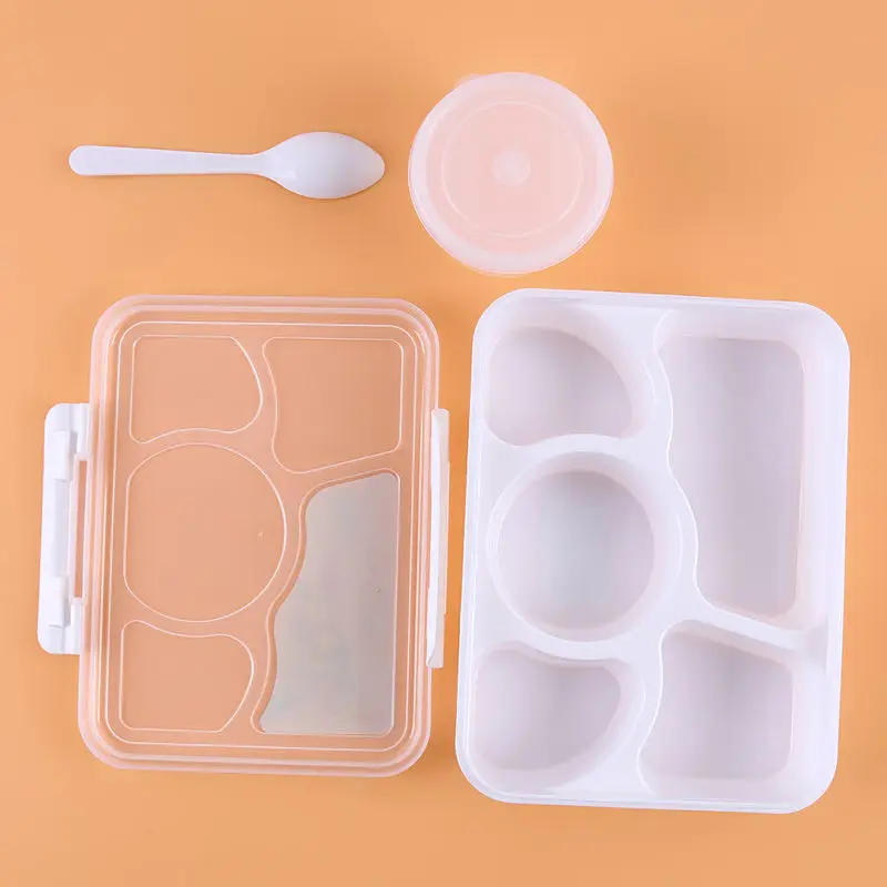 Nieuwe Hot Verkoop Draagbare Magnetron Lunchbox Fruit Voedsel Container Opbergdoos Outdoor Picknick Lunchbox Bento Box