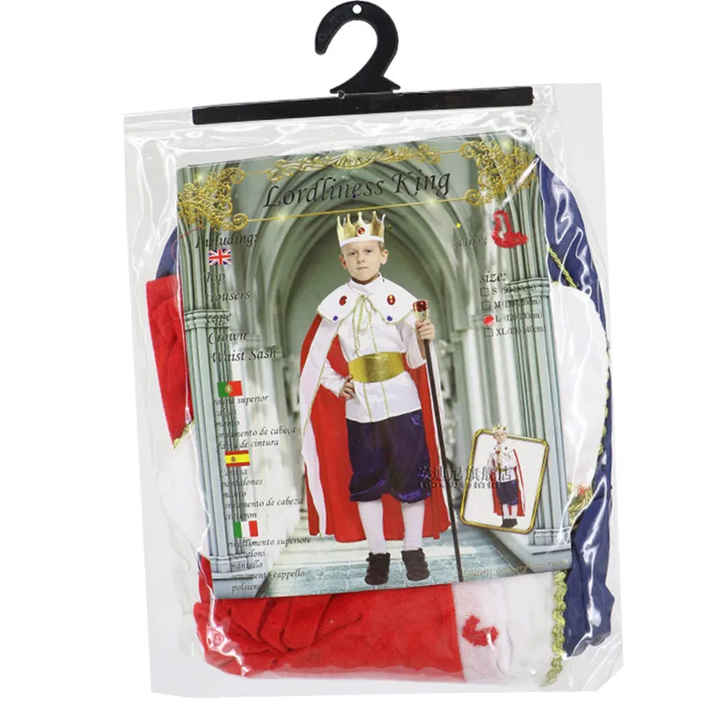 Kids Boys Arab King Prince Costume for Halloween Christmas Carnival New Year Fancy Dress Children Cosplay Clothes