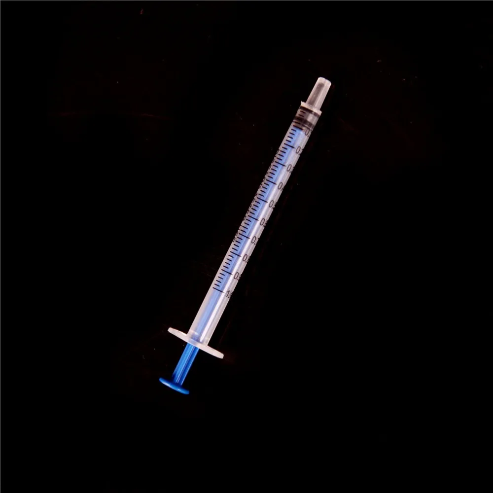 Disposable Plastic Syringe 1ml Syringes 1cc Without Needles For Lab and Industrial Dispensing Adhesives Glue, 100pcs