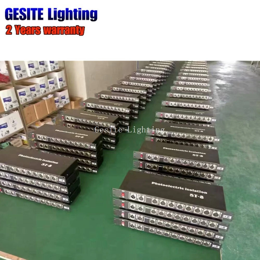 Stage Light Controller DMX512 Signal Amplifier Splitter 8 way DMX for stage light equipment