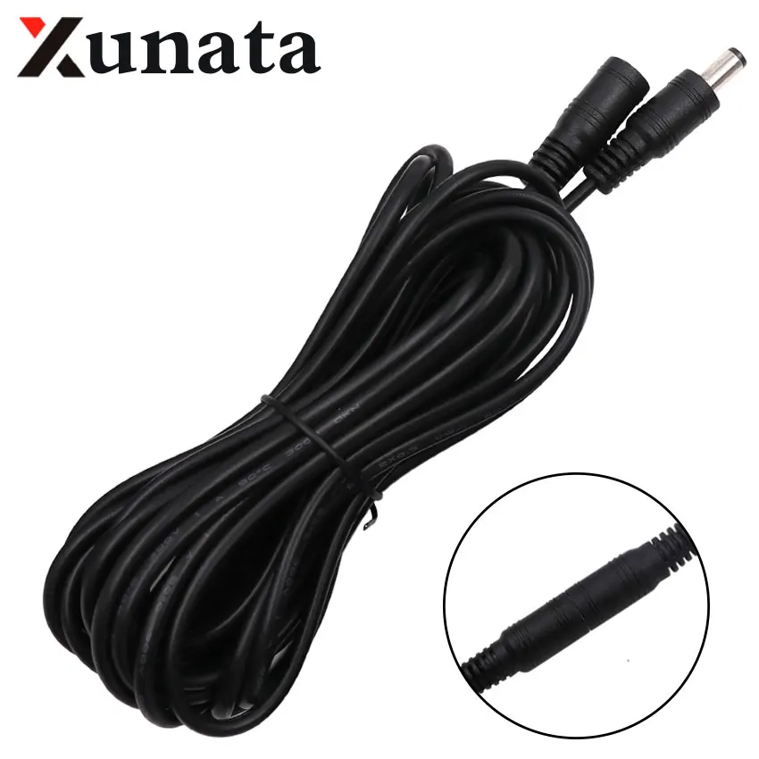 Złącze 5-24V DC Wtyczka zasilania z przedłużaczem 1M 2M 3M 5M 10M 5,5 x 2,1 mm DC żeńskie męskie Jack Adapter Akcesoria