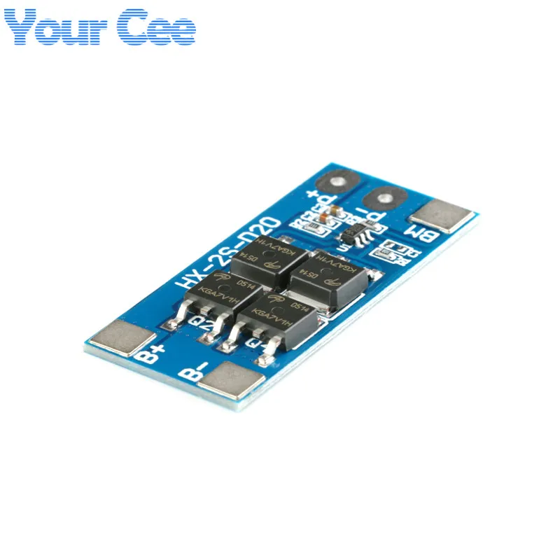 2S 7.4V 18650 Lithium Battery Protection Board Module 8.4 V Battery 13A Working Current 20A Current-Limiting HX-2S-D20