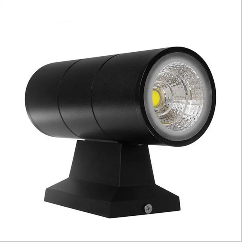 6PCS/Lot Double 2*7W COB LED Outdoor Wall Light 14W Up Down Dimmable Indoor LED Wall Lamp Outdoor Waterproof IP67