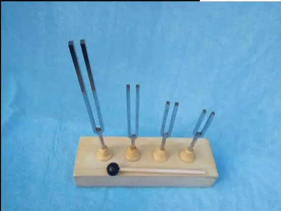 Teaching instrument music tuning fork 4 groups 128 256 512 1024hz tuning fork group