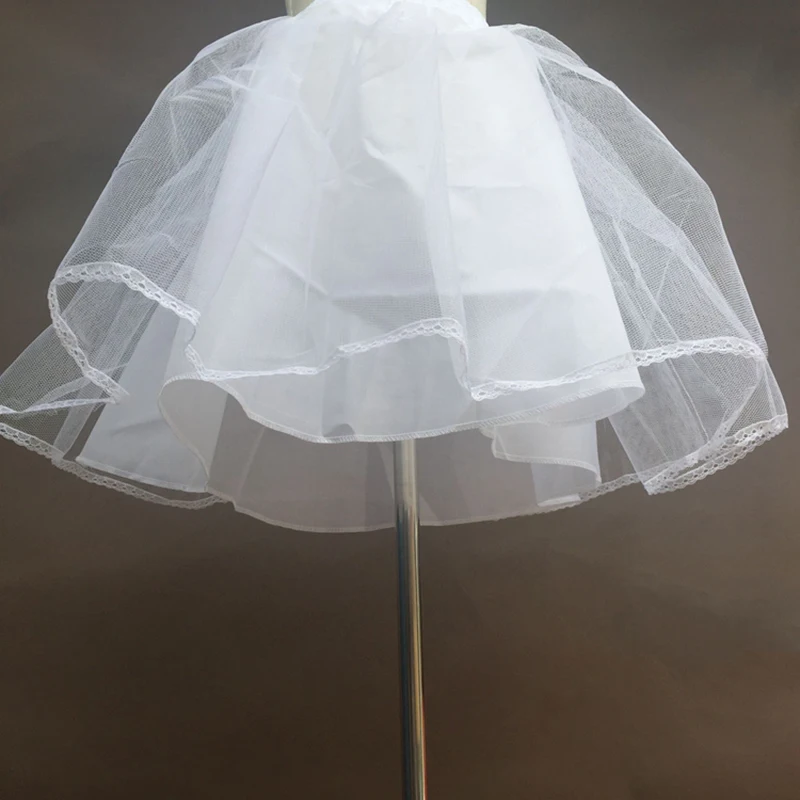 Acessórios de casamento crianças meninas petticoat vestido longo vestido de baile crinoline saia petticoats em estoque