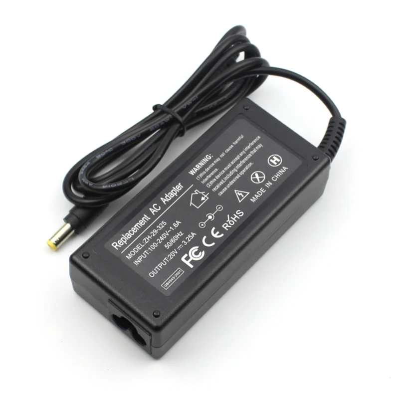 20V 3.25A 5.5*2.5mm AC Power Adapter Laptop Charger For Lenovo IBM Z500 B470 B570e B570 G570 G470 Z500 G770 V570 Z400 P500 P500