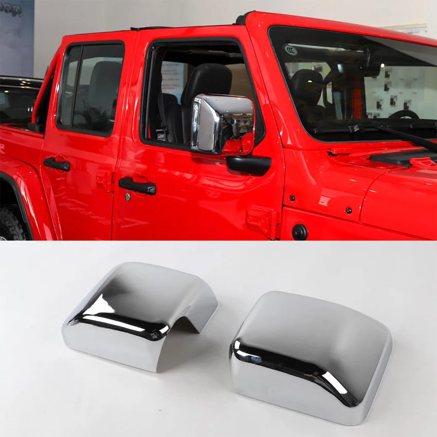 

JXKaFa Fit For Jeep Wrangler JL 2018 Car Rearview Mirror Cover Trim Styling Auto Exterior Molding Accessories ABS Newest