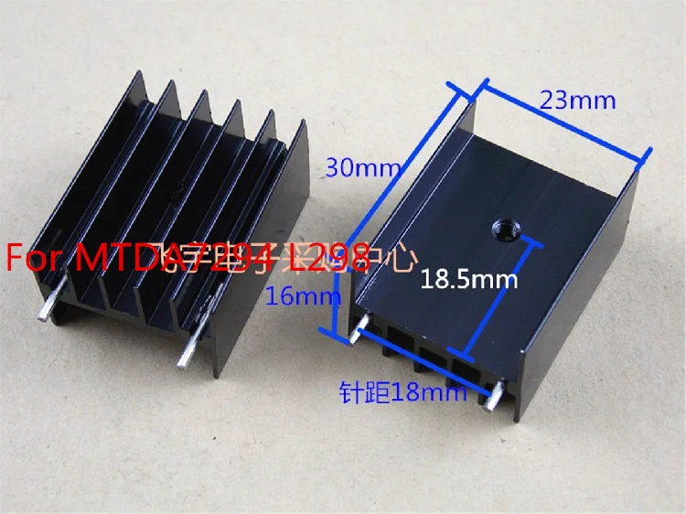 20Pcs Met Naald Ic Heatsink Voor MTDA7294/L298 Aluminium Koelventilator 30*23*16Mm Transistor te-220/247/3P Radiator