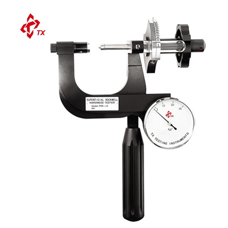 Brand TX PHR-2S Portable Superficial Rockwell Hardness Tester  for thin small long irregular metal parts with small bearing face