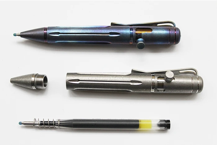 ¡Nuevo! Mini bolígrafo táctico portátil de aleación de titanio TC4, herramienta militar de autodefensa, llavero, supervivencia, emergencia, EDC, herramientas al aire libre