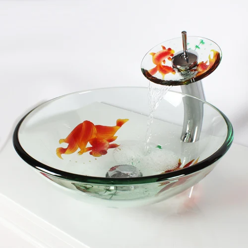 

China Handmade Lavabo Washbasin Art wash basin glass Counter Top Wash Basin Bathroom Sinks vessel sink bowls