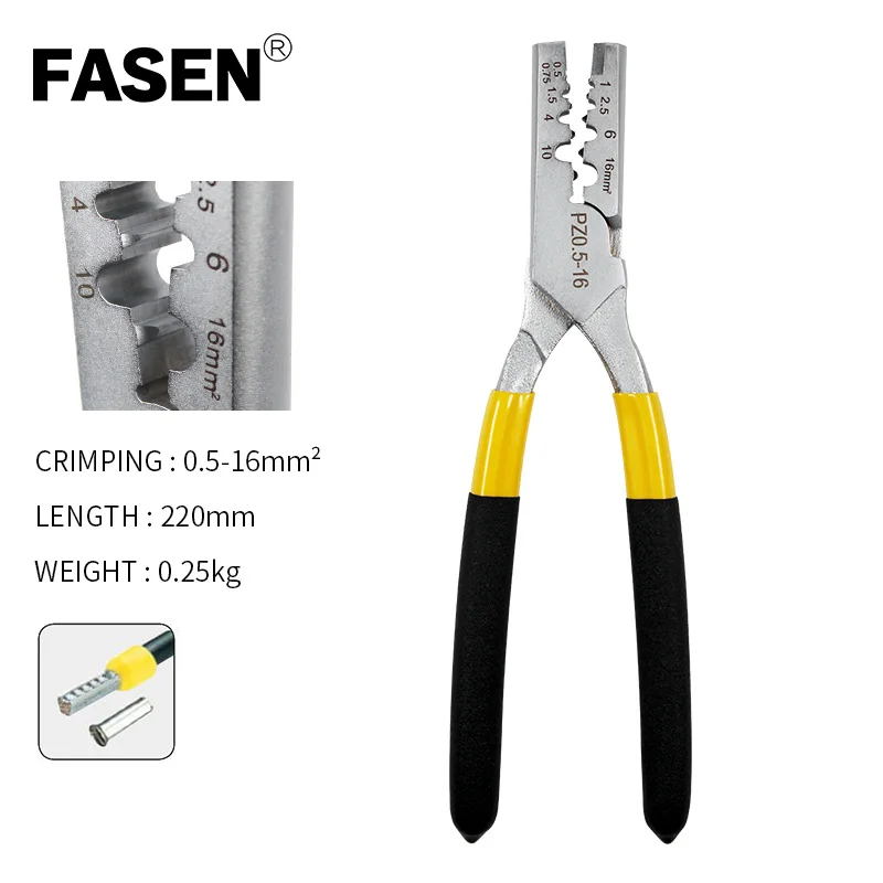 PZ0.5-16 Crimp Tube Terminals Pliers Germany Style Small Crimping Tool Electrical Bootlace VE /EN/GT Terminals Crimping Tools