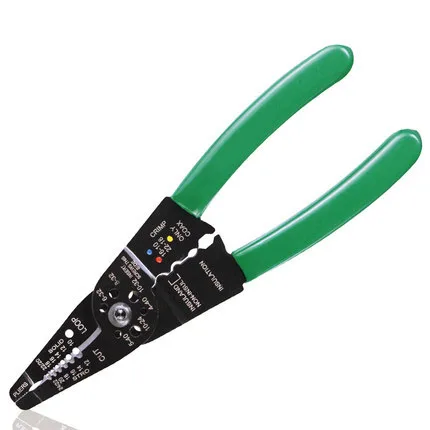 

8" Wire Stripping Pliers Practical Brand Multi-function Wire Crimping Tool high-carbon Steel Electric Tool