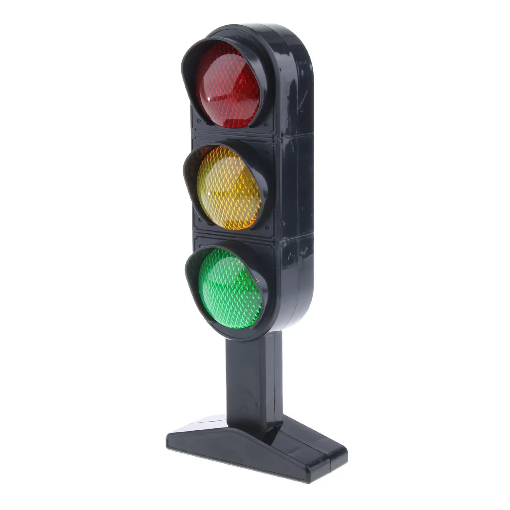 

Kids Children Pretend Play Game Play Fun Accessories Traffic Driving Rules Educational Traffic Light Post Model Toy Gift 25 CM