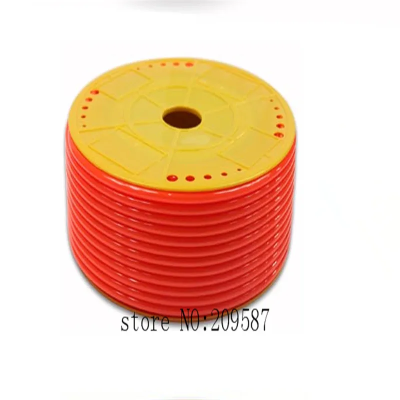 

Tube PU Pneumatic Hose 4mm x 6mm for pneumatics 25meter Red color