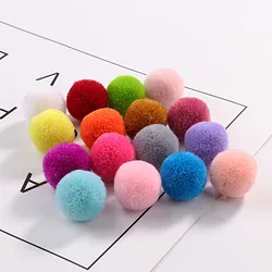 12Pcs di Alta Qualità 30 millimetri Cashmere Pompon di Pelliccia Palla FAI DA TE Morbido Pompon Fluffy Peluche Pompon Vestito Sciarpa Dei Monili accessorio da cucire