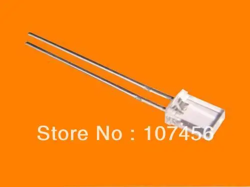 100pcs 2X5X7mm orange Ultra Bright orange LED water clear Lamps New