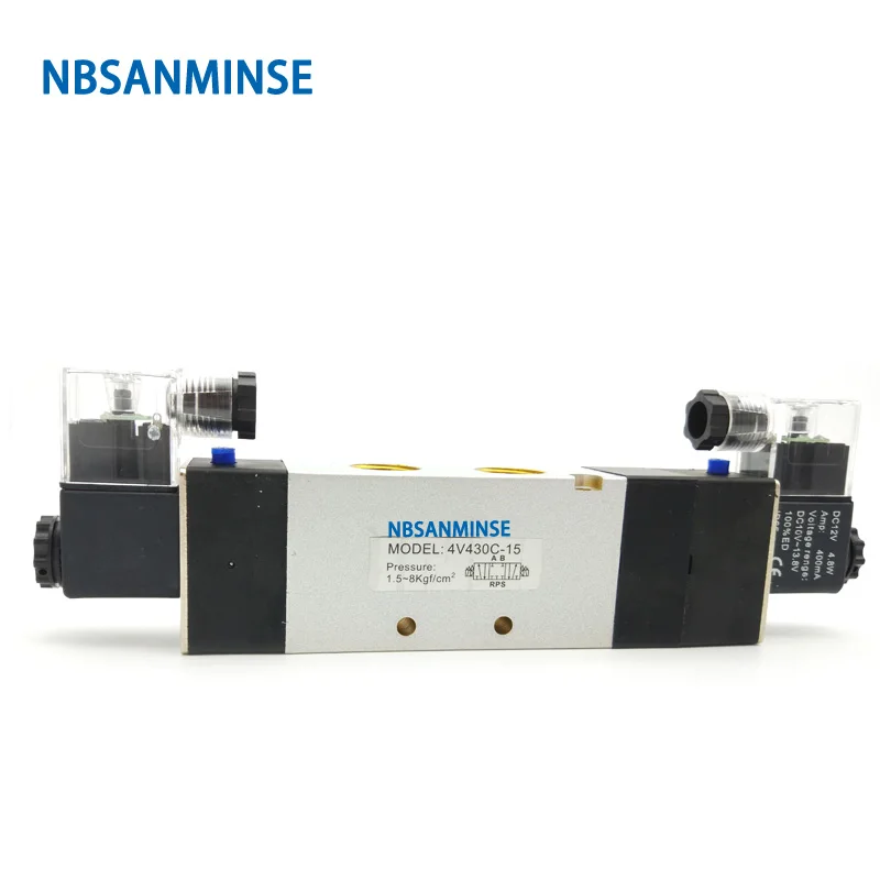 4V410 4V420 4V430 G Thread 1/2  4V series Solenoid Valve Electromagnetic Valve AirTac Type Solenoid Valve NBSANMINSE