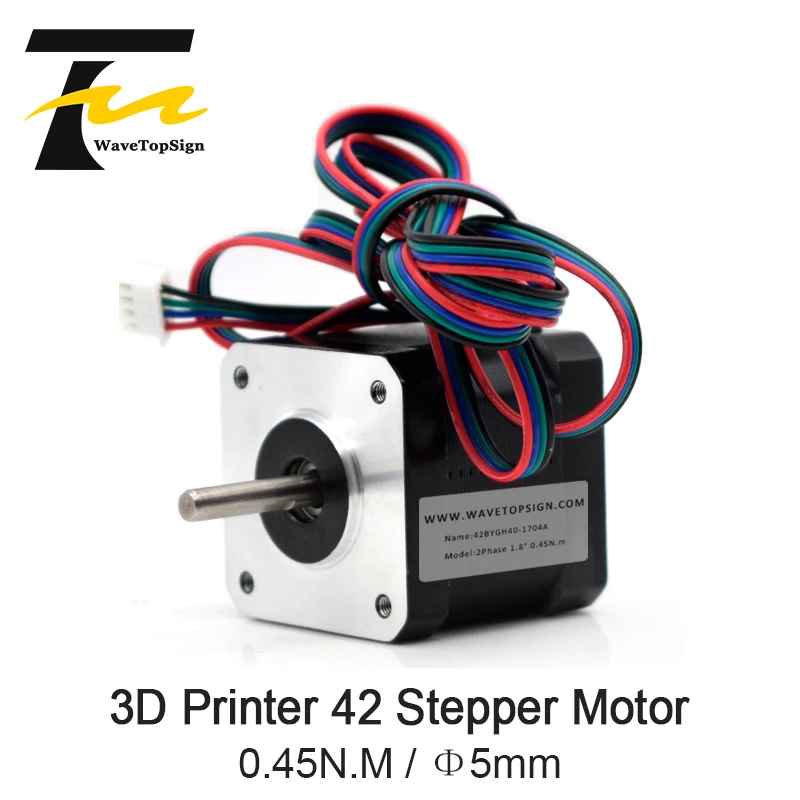 3D Printer Parts Nema 17 Stepper Motor 42BYGH40-1704A 2 Phase 4 Lead 12V 0.45N.m Stepper Motor for Engraving Machine