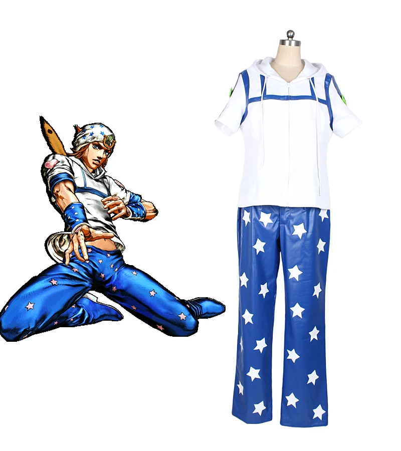 

Johnny Joestar Cosplay JoJo's Bizarre Adventure Johnny Joestar Cosplay Costume Custom Made Any Size