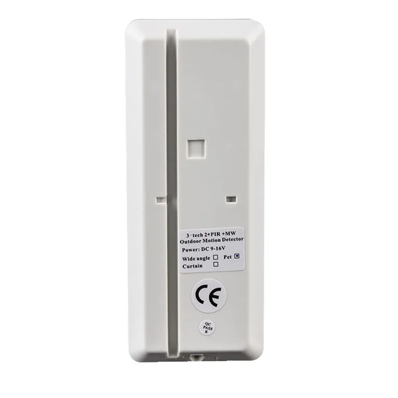 2pcs Wired 2PIR+Microwave Outdoor Anti-mask Anti-EMI PIR Motion Sensor for Wired Alarm Systems, Pet Friend/Curtain/Wide Angle