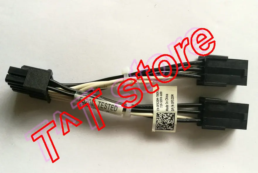 Original para Gpu Adaptador de Alimentação Montagem do Cabo F520m 0f520m Cn0f520m Teste Bom