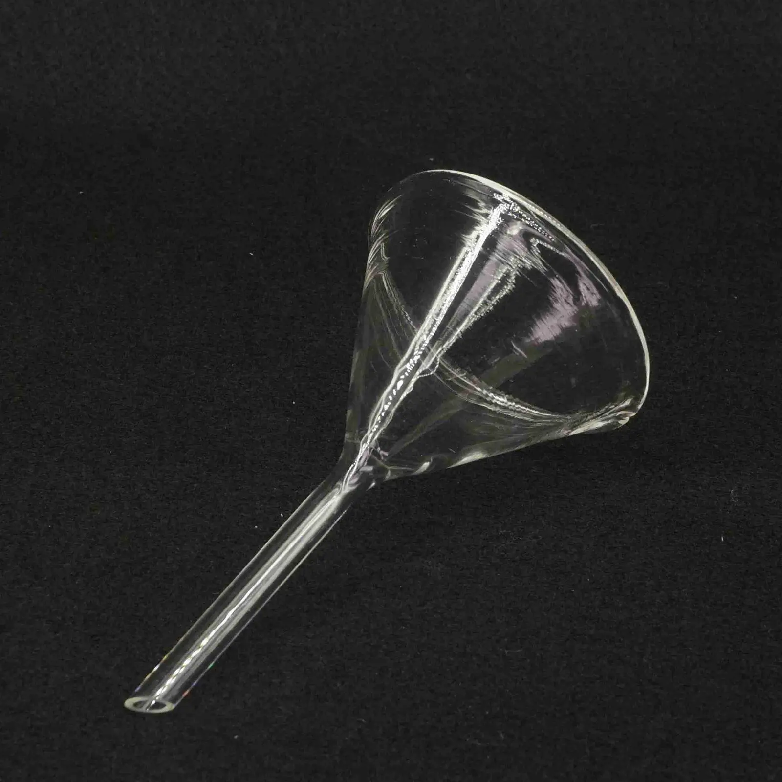 75mm Miniature Lab Glass Funnel Borosilicate Glassware Triangle Funnel