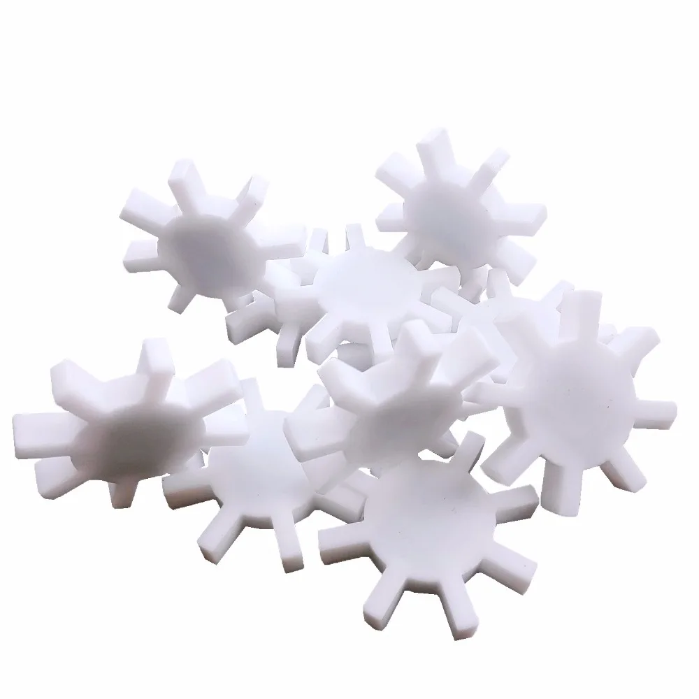 Picture 6: Laboratory Magnetic Stirrer Mixer Stir Bar PTFE  Stirring Bars Gear Shape 40mmx7mm 5pcs