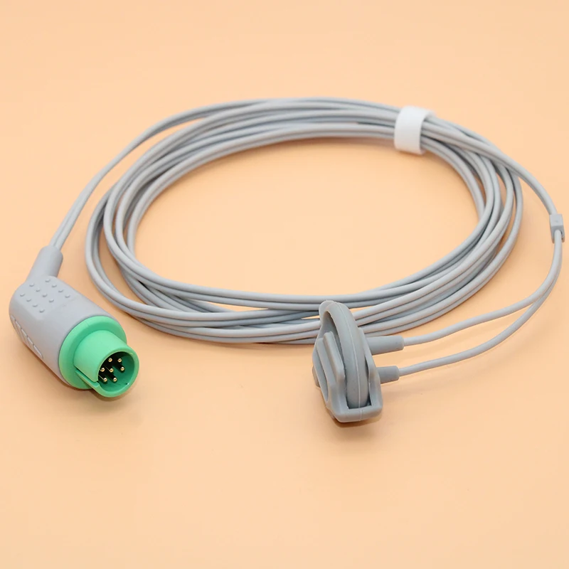 Compatible 7pin Bionets BM7 Spo2 sensor cable for adult/pediatric/child/Neonate/veterinary,Finger/Ear/Foot/Forehead Probe cable.