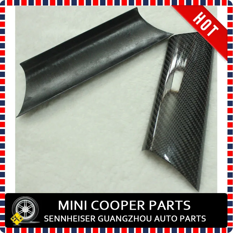 Brand New Carbon Fiber Material Interior Door Handle Cover For mini cooper  R55 R56 R57 R58 R59(2 Pcs/Set)