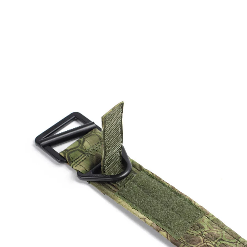 CQB Rappel Belt con fibbia in metallo cintura tattica softair di sopravvivenza regolabile cintura da caccia