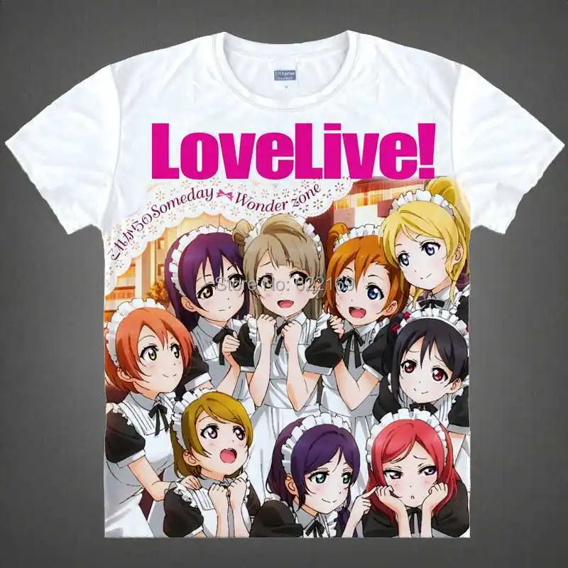 Japanese Love Live! School Idol Project anime  t-shirt Honoka Kosaka shirt Cosplay christmas halloween coolprint