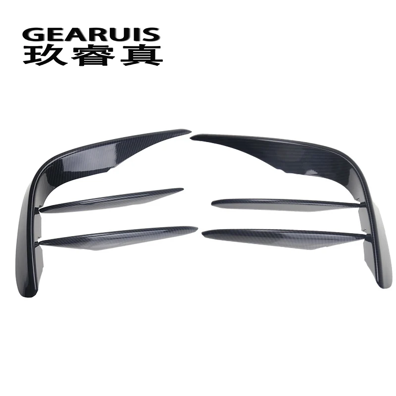 Car styling for Mercedes Benz GLC Class X253 head fog lamp grille slats auto lights covers Stickers decoration Trim Accessories