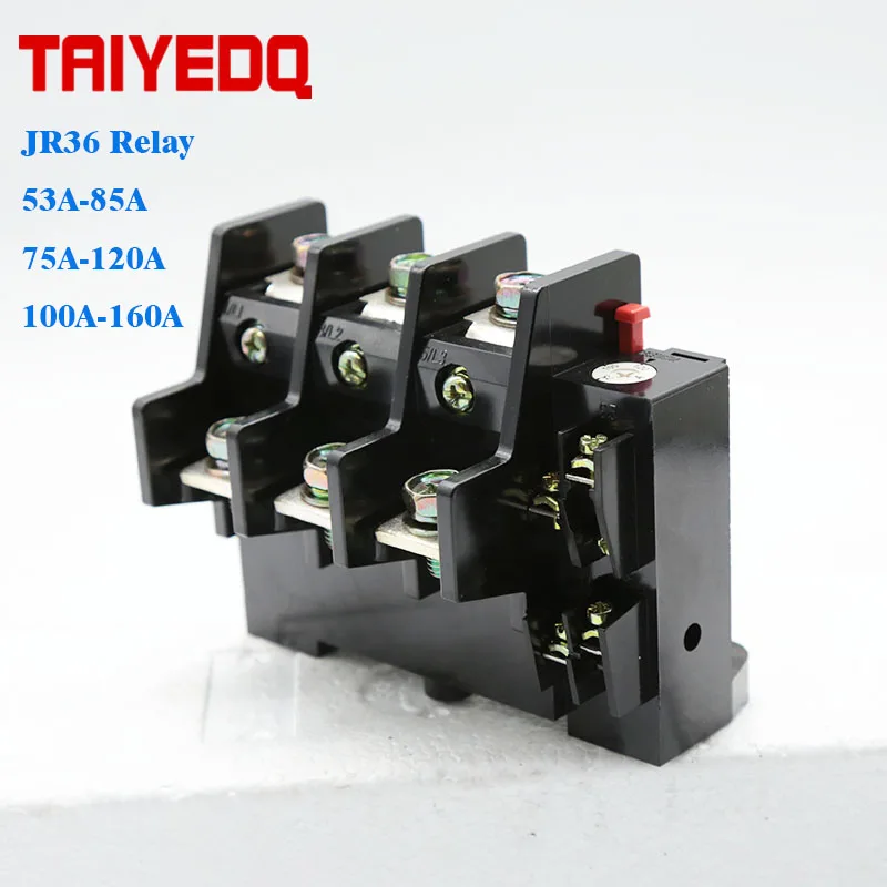 JR36-160 Electric Motor Protector Relay 53-160A Overload Thermal Relay 53A-85A/100A-160A Heat Protect Relay