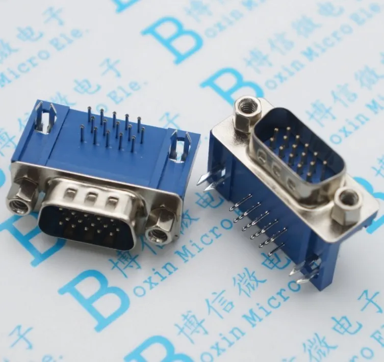 5Pcs/Lot Db15 Male Head Hdr15P Three Row Seat D-Sub Vga Connection Hdb Head 15P Socket