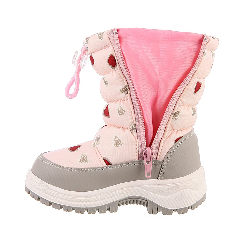 Bottes de neige antidérapantes pour filles, mignonnes bottes chaudes en feutre pour enfants, alpinisme, ski, école, activités de plein air, taille