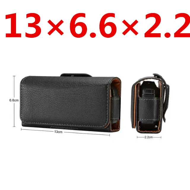 Premium Universal Black Holster Leather Case Cover Belt Clip For Nokia 3310 for ZTE L660 For Neken EN3 for Gionee W909 Bag Case