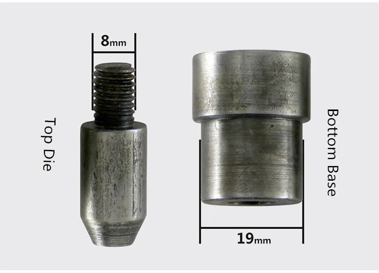 Free Shipping Eyelet Setting Tool Grommet Die Set for Universal Hand Press Machine 4mm - 20mm