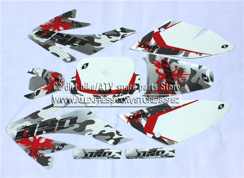 

3M Decals Emblems Stickers Graphics Decals For CRF70 DHZ SSR SDG Pit Dirt Bike