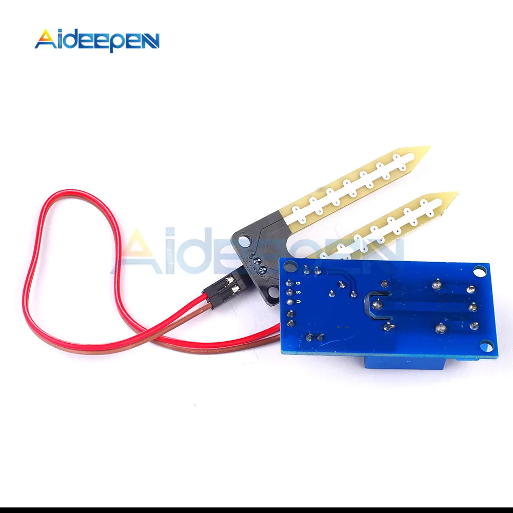 12V Soil Moisture Relay Module Electronics Soil Moisture Sensor Humidity Detection Relay Control Automatic Watering for Arduino