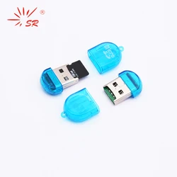 SR Firely Clear Style Micro SD Card Reader USB 2.0 Flash Internal TF Memory OTG Adapter Drive for PC Laptop Accessories