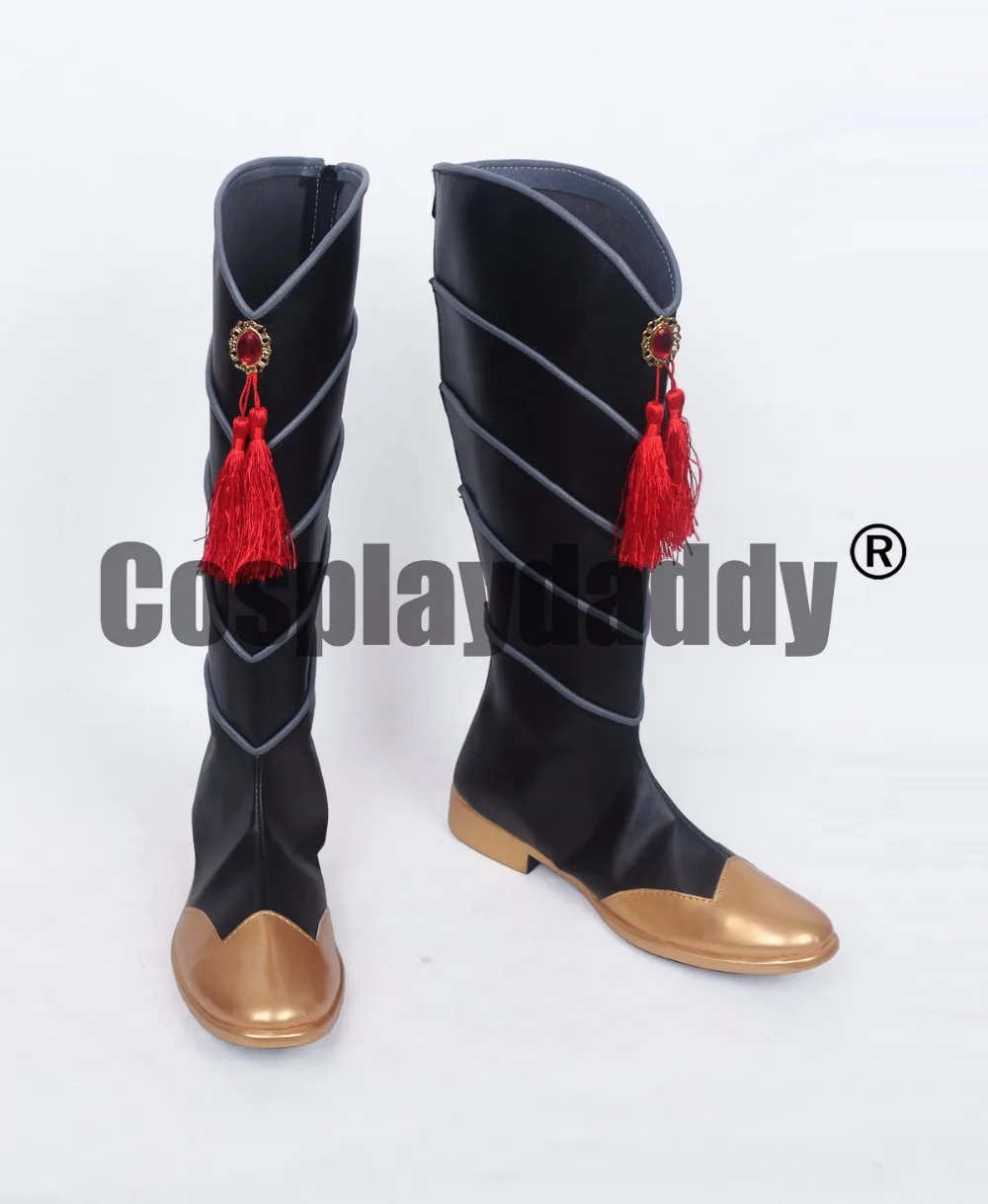 

100 Sleeping Princes & The Kingdom of Dreams Black Butler Sebastian Cosplay Boots Shoes S008