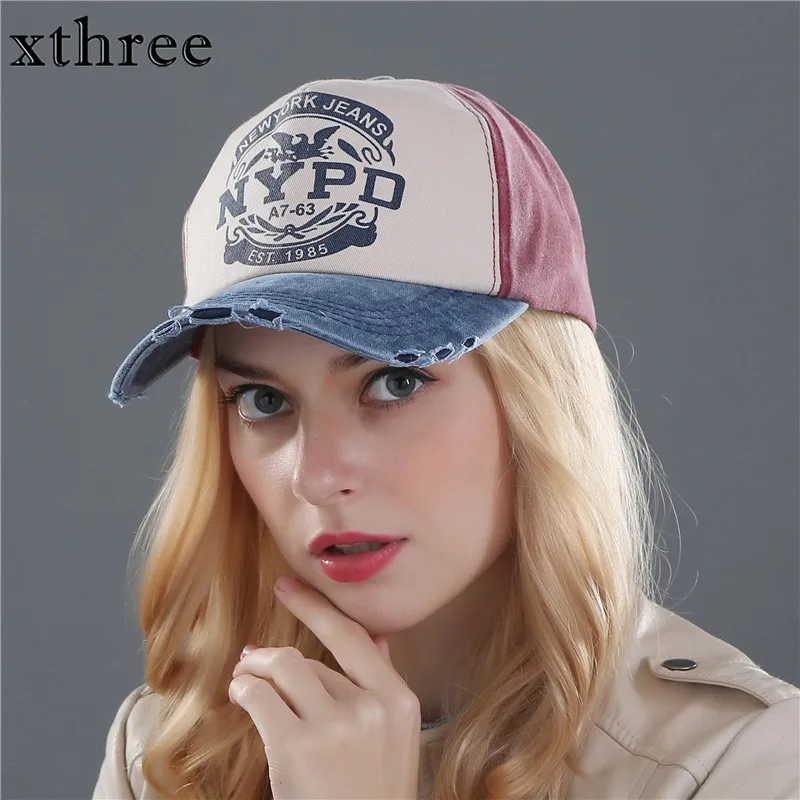 Xthree retro baseball cap women fitted cap snapback hats for men hip hop casual cap cheap hats casquette gorras bone