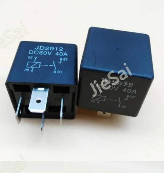 4pin wodoodporny przekaźnik samochodowy 12V 24V 48V 60V 72V 80V 40A przekaźnik samochodowy z miedzianym automatyczne przekazywanie zaciskowym