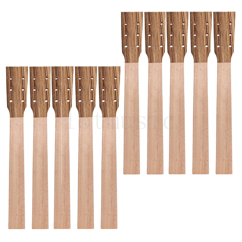 

Acoustic Guitar Neck Parts Replacement Luthier Repair Diy Unfinished Zebrawood Head Veneer Pack of 10