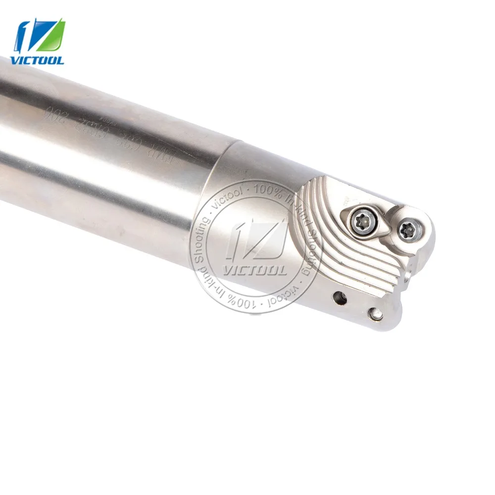 EMRC32-6R32-200-2T indexable End Mill, cortador da ferramenta de trituração para fresadora, 2T diâmetro 32mm para inserções